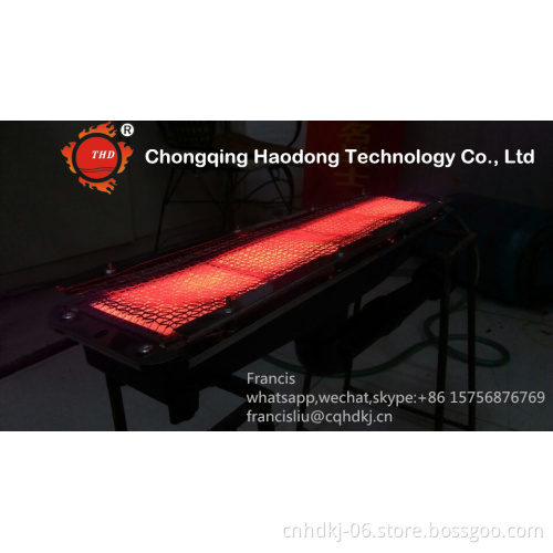 High temperature ressitance infrared catalytic ceramic gas heater for Tee Drying oven